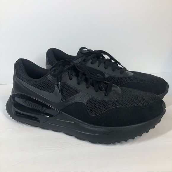 Nike Men’s Air Max System Shoes Black Athletic Workout Running 13 - Picture 1 of 10